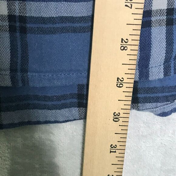 Magellan Outdoors Shirt Mens Large Blue Plaid Classic Fit Adventure Gear Stretch - Picture 10 of 10